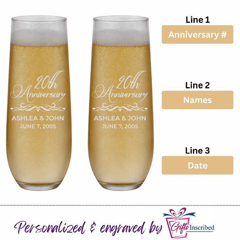 Champagne Stemless Design 10