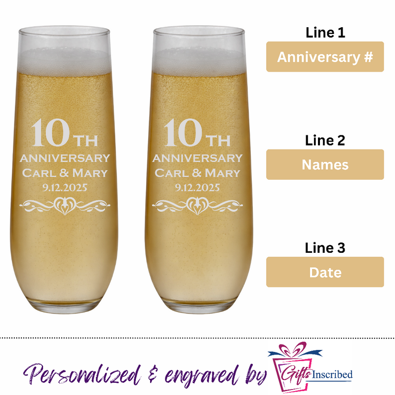 Champagne Stemless Design 12