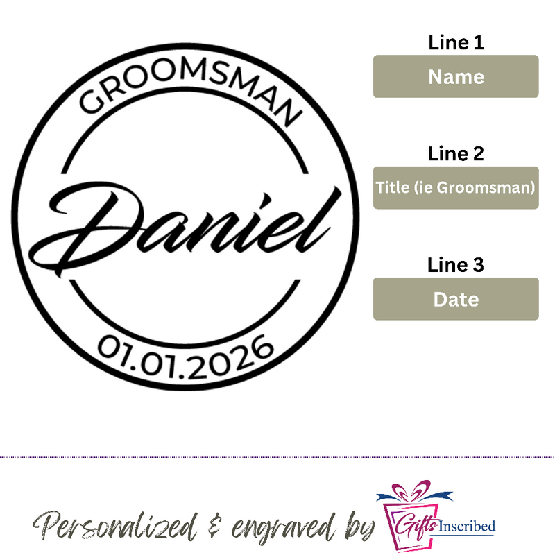 Flask Groomsmen Design 2