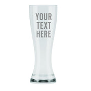 Clear glass with 'Your Text Here' text on a white background