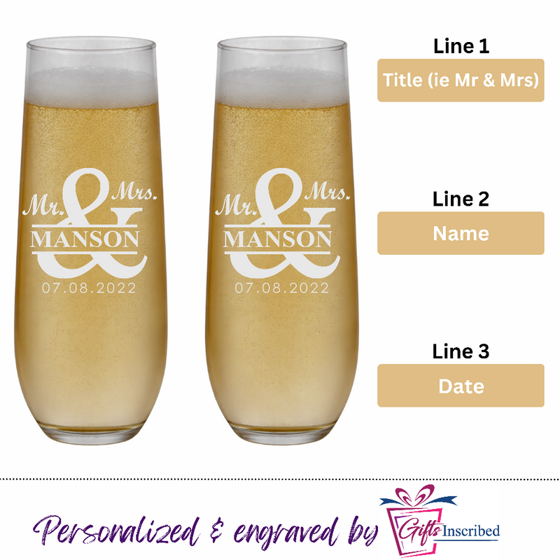 Champagne Stemless Design 3