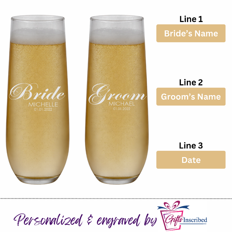 Champagne Stemless Design 4