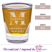 Shot Glass Groomsmen Design 5