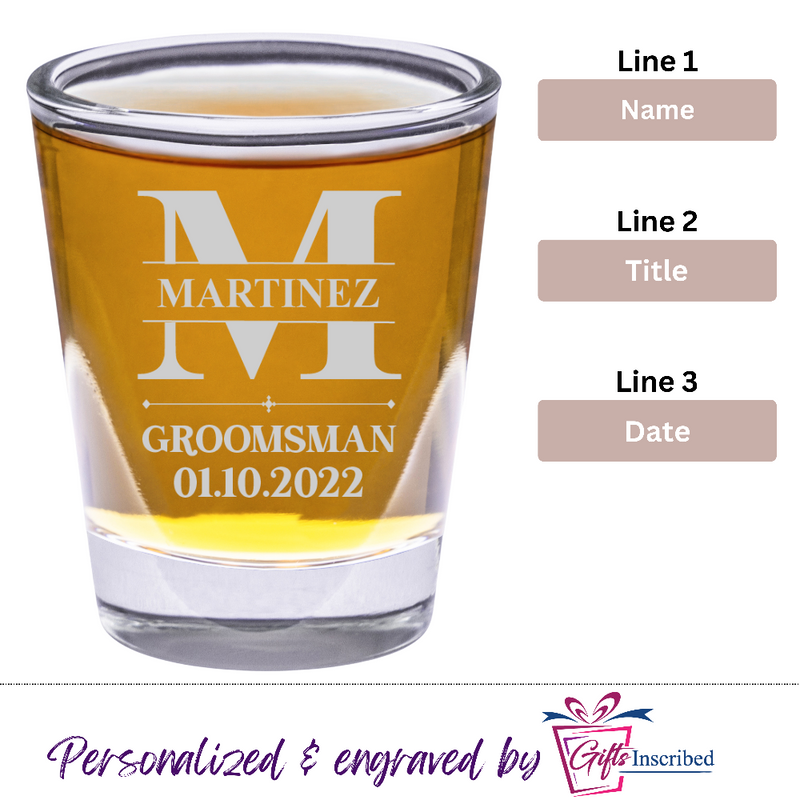 Shot Glass Groomsmen Design 5