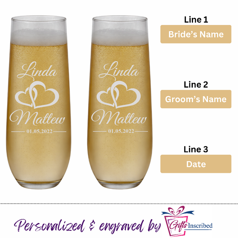 Champagne Stemless Design 5