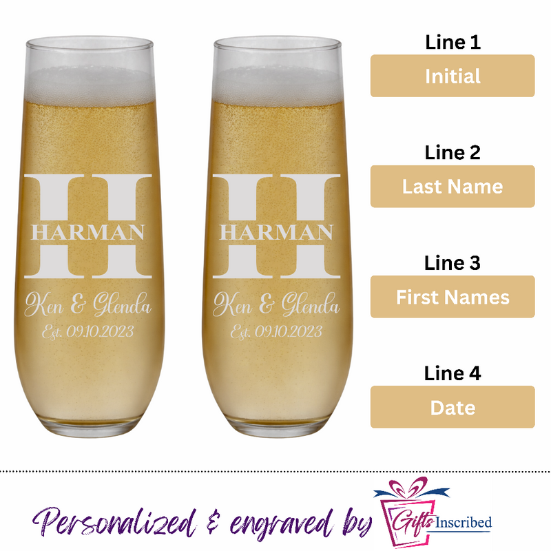 Champagne Stemless Design 7