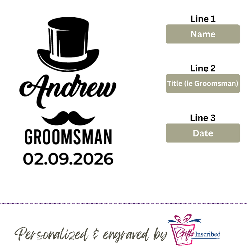 Flask Groomsmen Design 6
