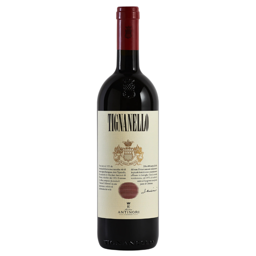 Antinori Tignanello Red Wine white background