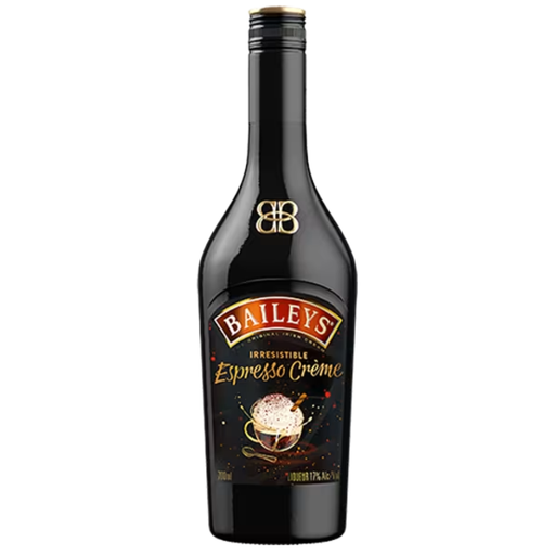 Baileys Espresso Creme bottle on a white background