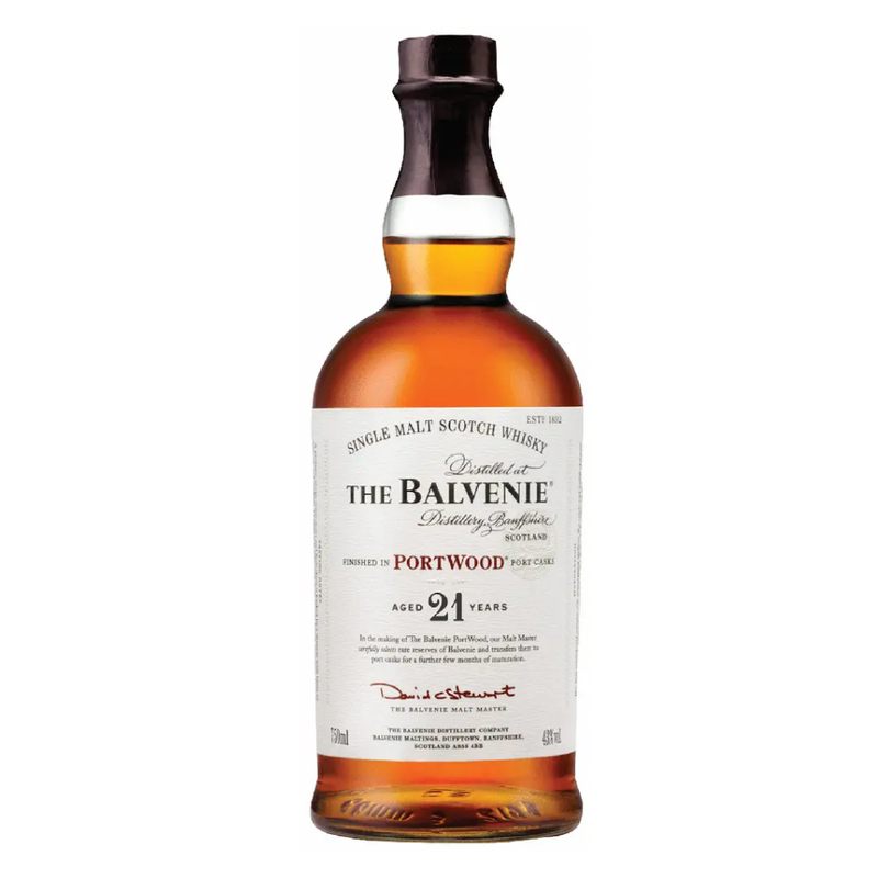 Balvenie 21 Years Portwood Single Malt white background