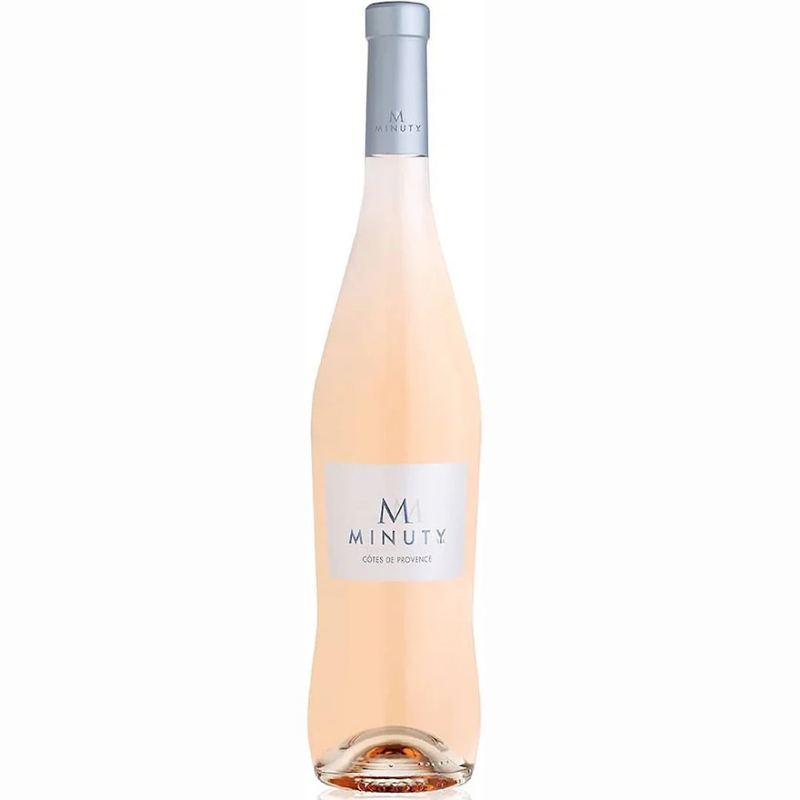Chateau Minuty M Rose Wine White Background