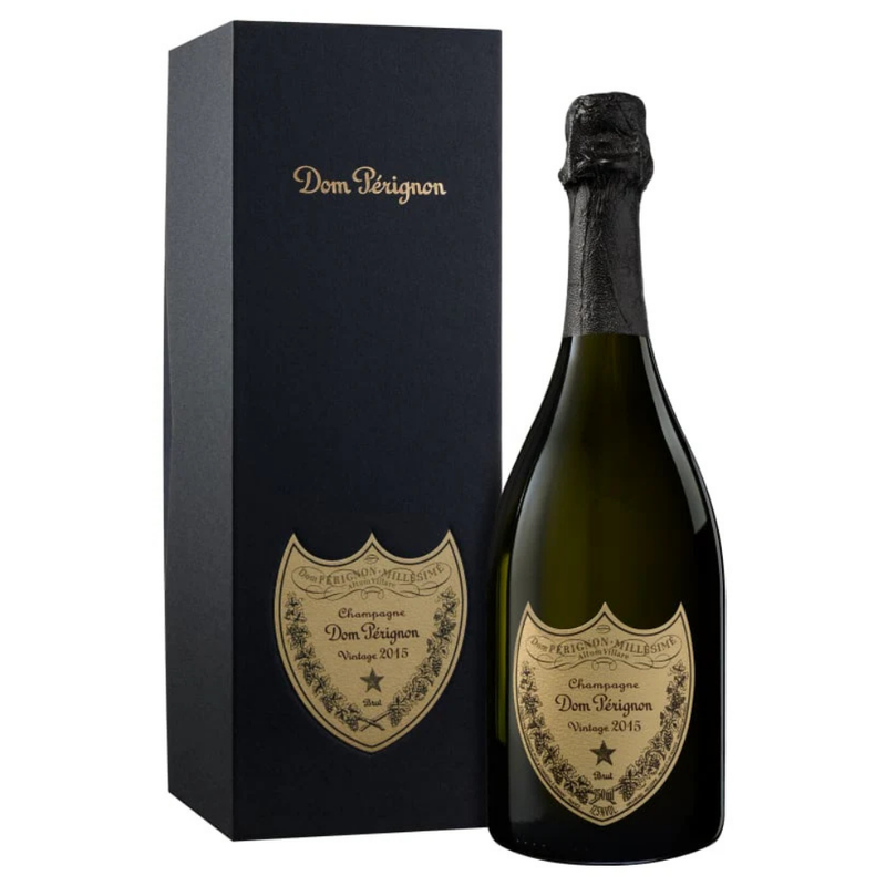 Dom Perignon Brut Champagne with packaging