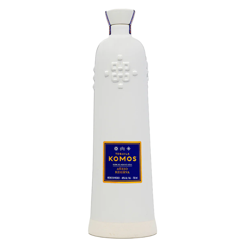 Komos Anejo Reserva Tequila on a white background