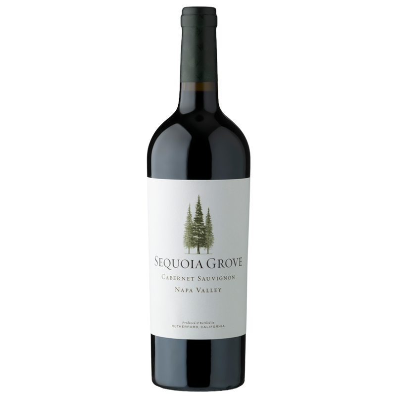 Sequoia Grove Cabernet Sauvignon wine bottle on a white background