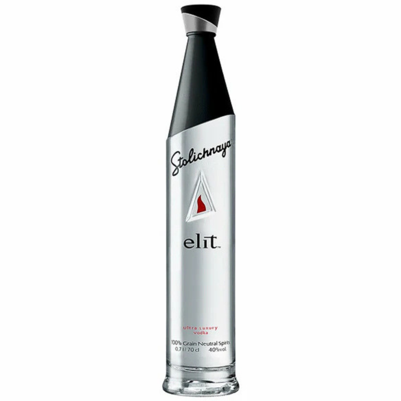 Stoli Elit Vodka Bottle 