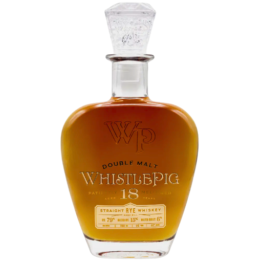 WhistlePig Rye Whiskey Double Malt 18 Years Old