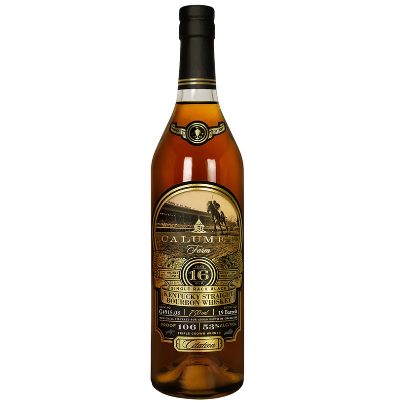 Calumet Farm Single Rack Black Bourbon 16 year
