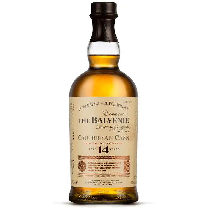 Balvenie 14 Year Old Caribbean Cask Single Malt Scotch Whiskey